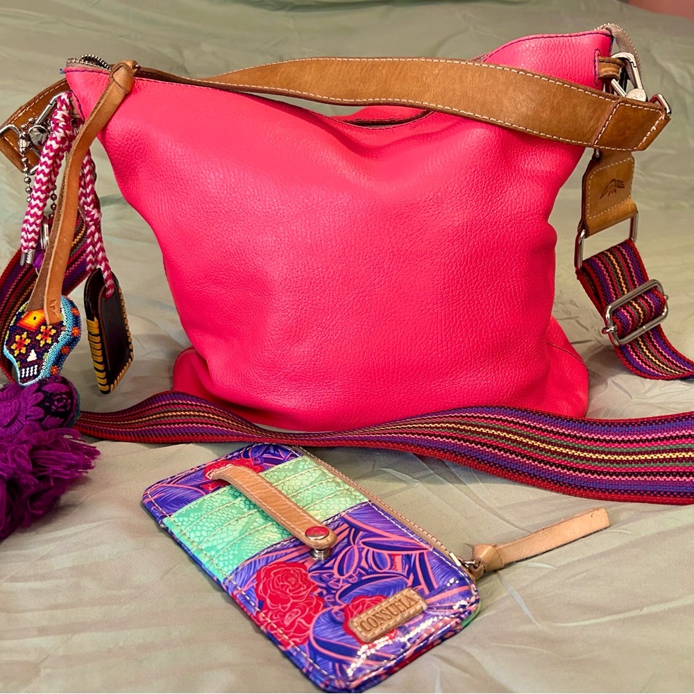 Pink Consuela hobo bag bundle